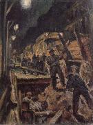 Waldemar Rosler U-train-building in night oil